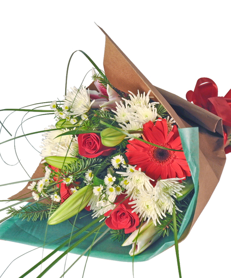Fresh Cut Christmas Flowers Bouquet