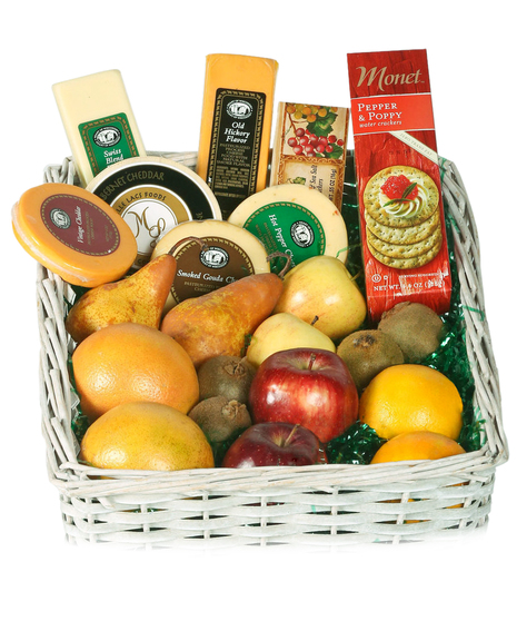 Fruit and Cheese Gift Basket