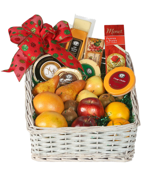 Fruit and Cheese Gift Basket