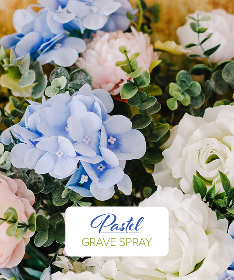 Custom Pastel Grave Spray