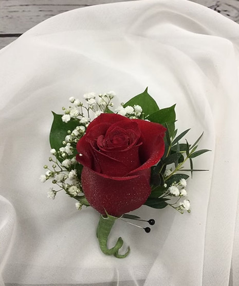 Classic Rose Pin On Boutonniere